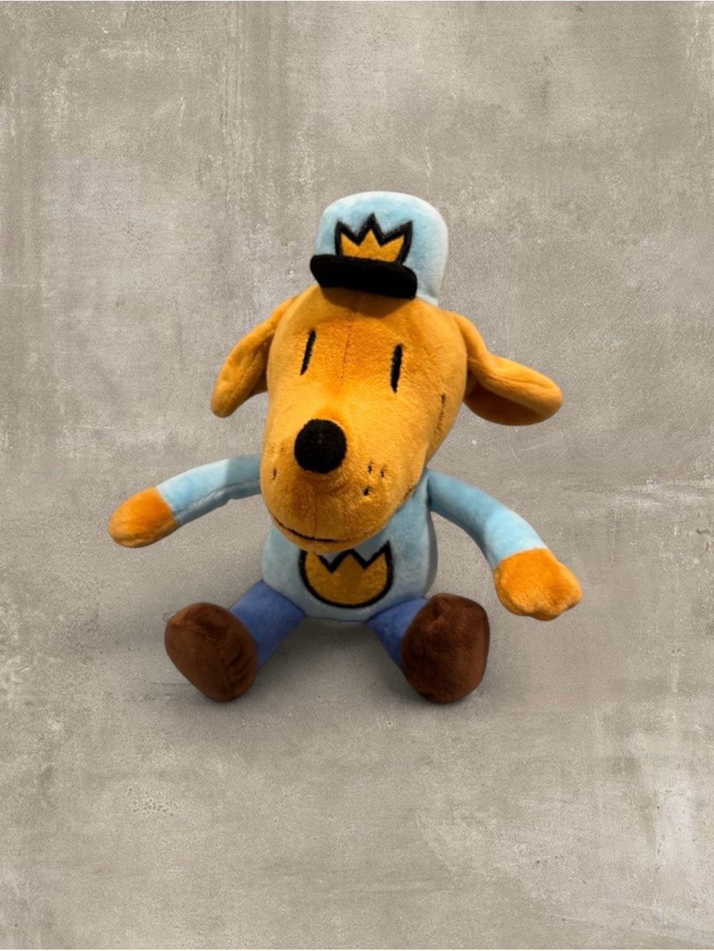 Dog Man Doll Plush Dav Pilkey 9" Soft Stuffed Bean Bag Toy